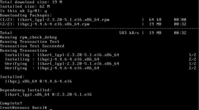 83. Instalacion completa de depedencia de Zenoss 4.2(libgcj) desde repositorios base del sistema